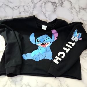 Disney lilo and stitch cropped sweatshirt